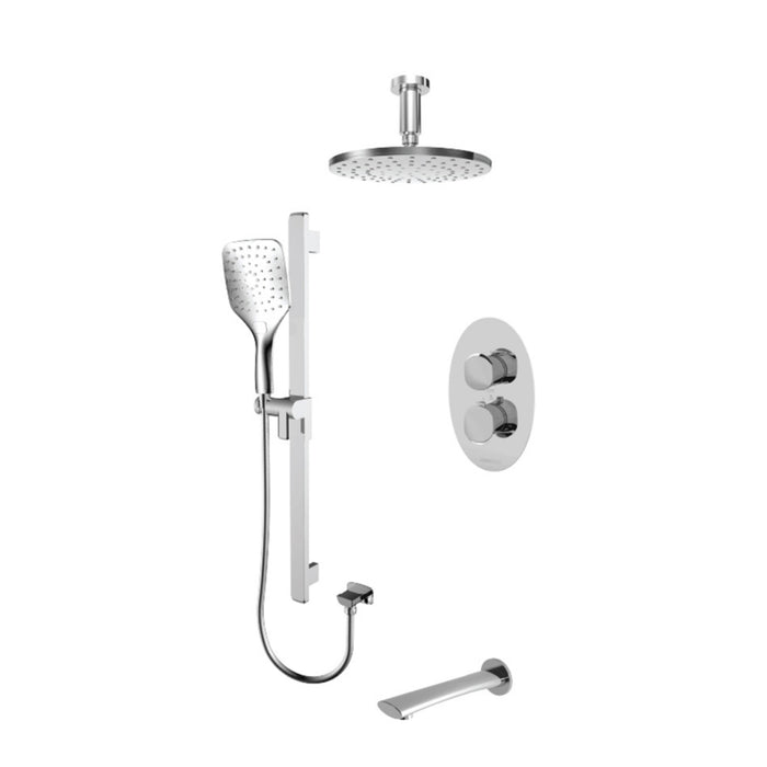 Shower kit T-box 3 function Fluvia collection ceiling mount