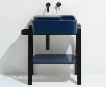 Vanité structure noir avec lavabo Collection Hop