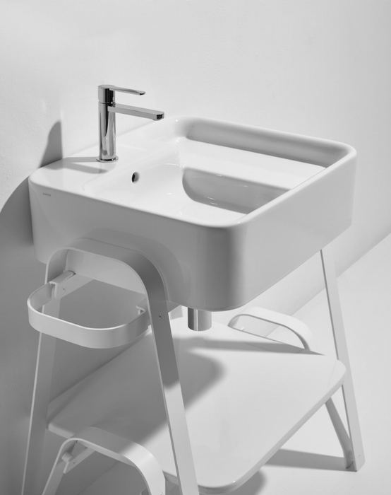 Vanity with white frame and basin – Hop Collection