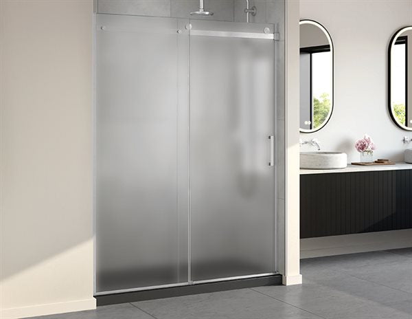 79" Mist Glass Alcove Shower Door Horizon Collection