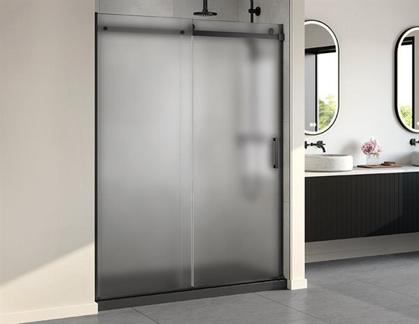 79" Mist Glass Alcove Shower Door Horizon Collection