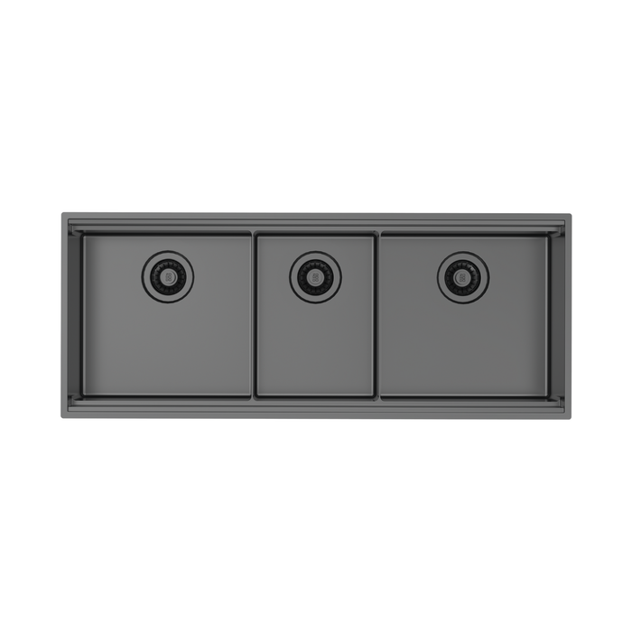 Triple Workstation Sink Set