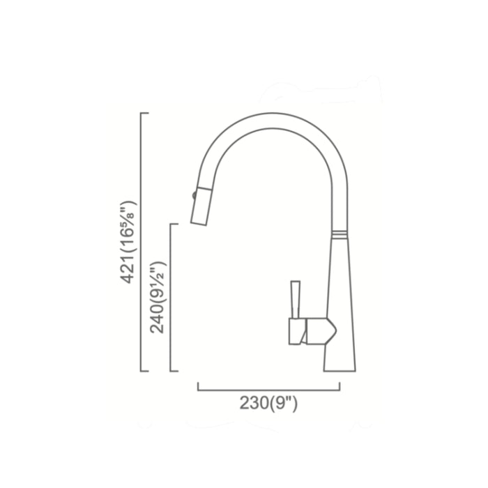 Matte Black Kitchen Faucet Cignus Collection