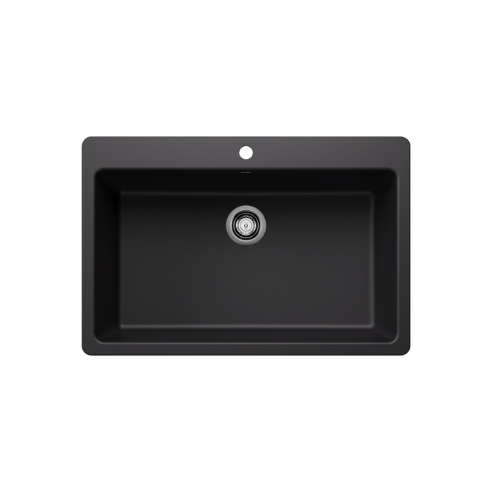 Blanco LIVEN 33 Super Single SILGRANIT Undermount or Drop-in Kitchen Sink
