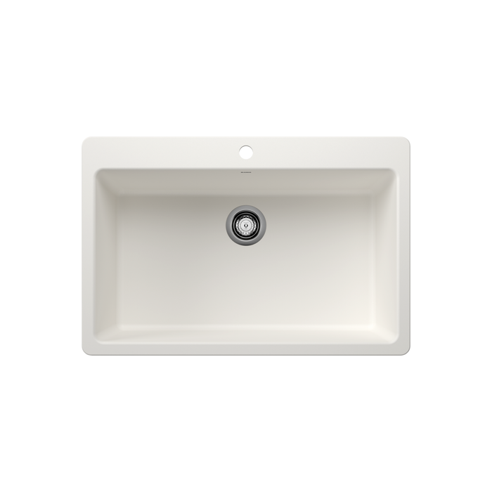 Blanco LIVEN 33 Super Single SILGRANIT Undermount or Drop-in Kitchen Sink