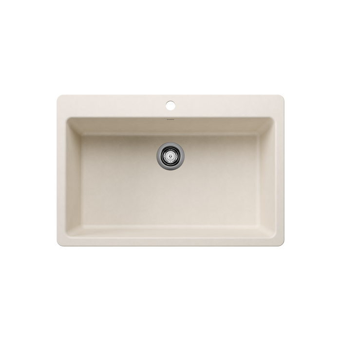 Blanco LIVEN 33 Super Single SILGRANIT Undermount or Drop-in Kitchen Sink