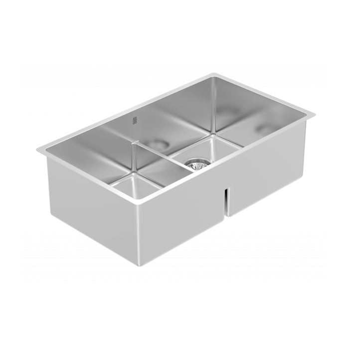 Évier de cuisine double à diviseur bas sous plan Collection Montego