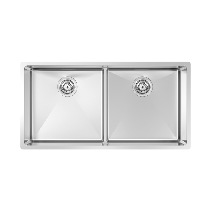 Évier de cuisine double à diviseur bas sous plan Collection Montego