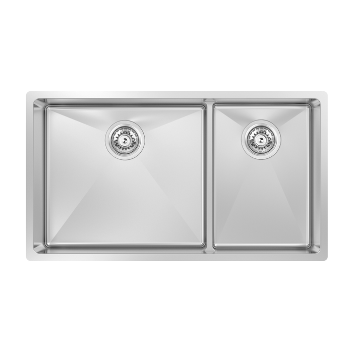 Évier de cuisine double à diviseur bas sous plan Collection Montego