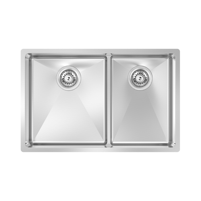 Évier de cuisine double à diviseur bas sous plan Collection Montego