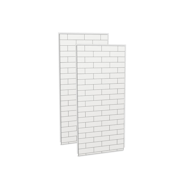 Ensemble de murs pour douche en coin deux pièces 36" x 36" x 80" Metro Tux