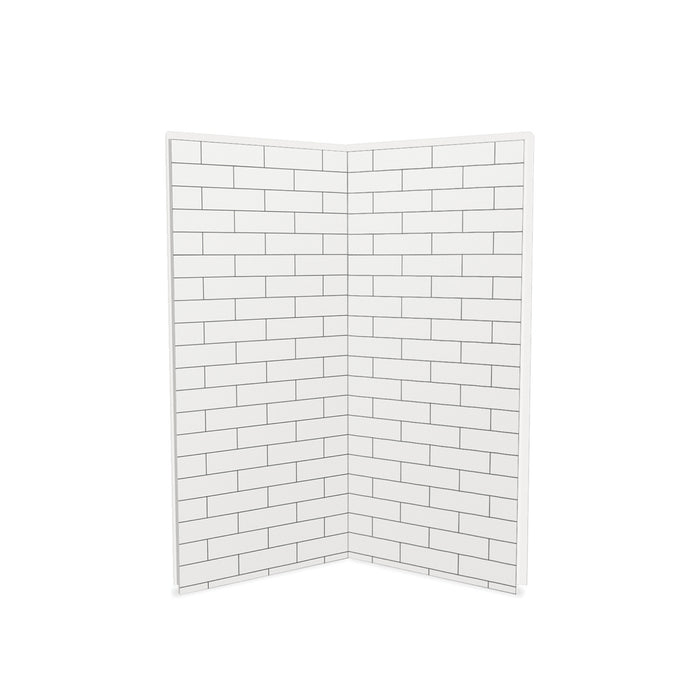Ensemble de murs pour douche en coin deux pièces 36" x 36" x 80" Metro Tux