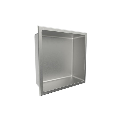 Neodrain Douche niche murale en acier inoxydable - Noir - Étagère de rangement pour salle de bain - 30 x 30 cm - Bord étroit Neodrain Douche niche murale en acier inoxydable - Noir - Étagère de rangement pour salle de bain - 30 x 30 cm - Bord étroit