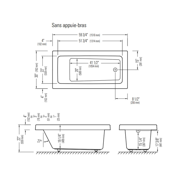 Bain podium Collection Zen
