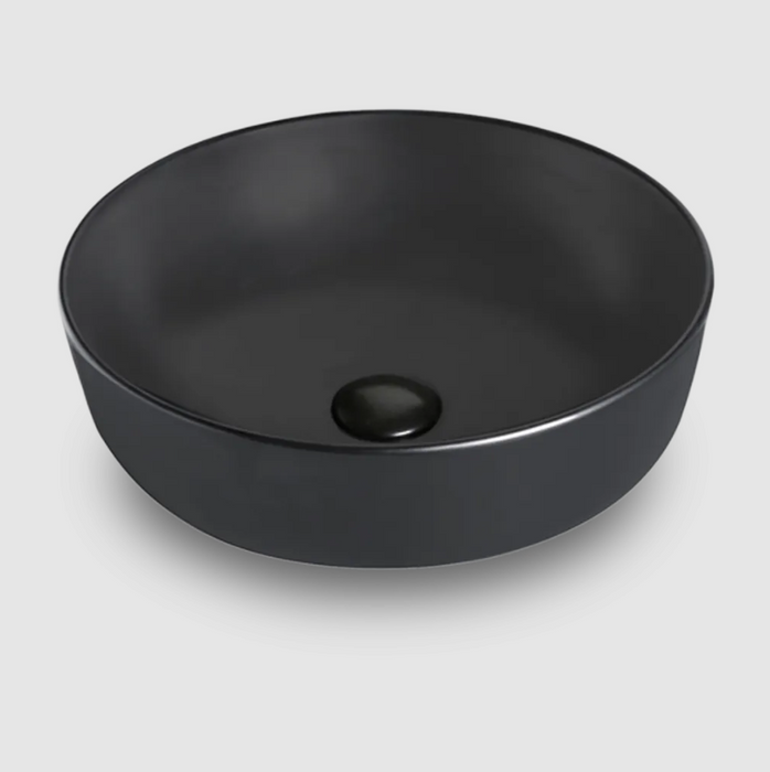 Vasque noire en porcelaine