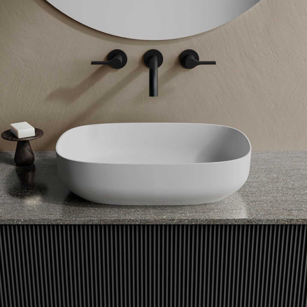 Rounded Rectangular Sink Onda Collection — Plomberie Mascouche