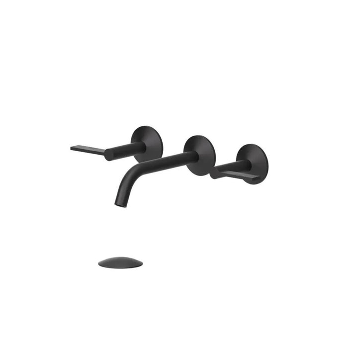 Robinet de lavabo mural avec drain 2 poignées Collection Paloma