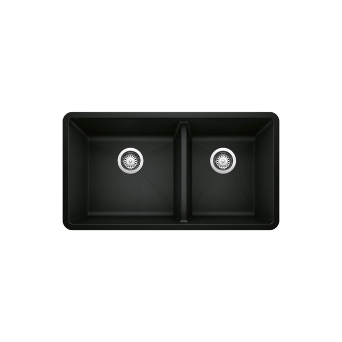 Évier de cuisine Blanco PRECIS U 1¾ sous plan à deux cuves en SILGRANIT