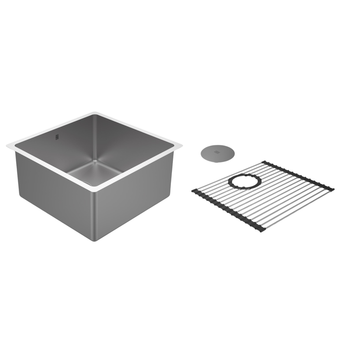 Ensemble d’évier de cuisine simple Platinum Sonix 17"