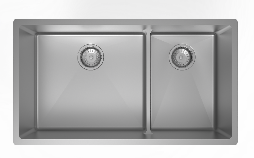 Ensemble d’évier de cuisine double 60/40 Platinum Sonix 31"