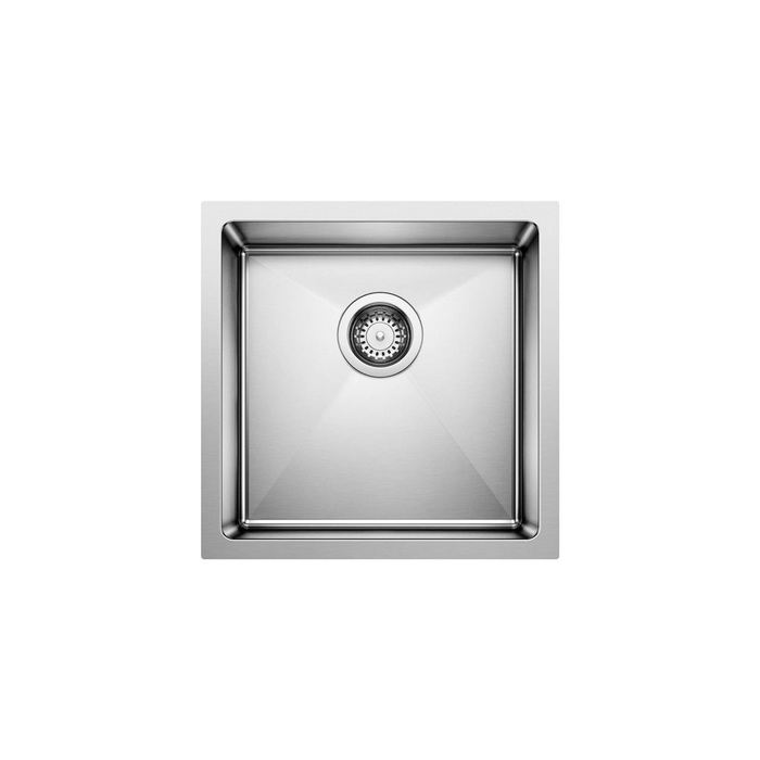 Évier de bar Blanco QUATRUS R15 U 1 3/4 sous plan en acier inoxydable