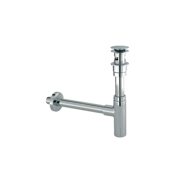 Siphon décoratif et drain à pression avec trop plein