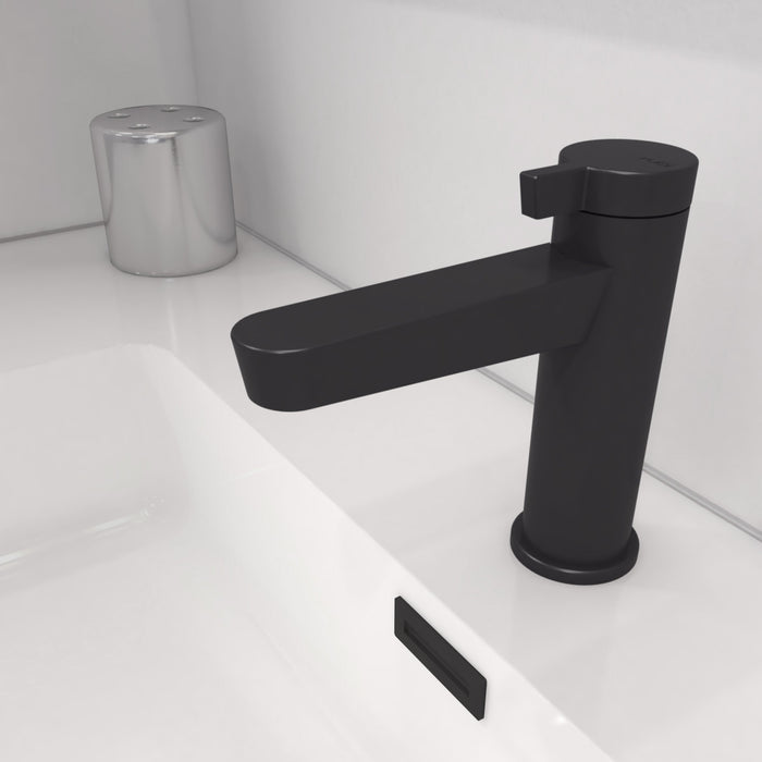 Robinet de lavabo monotrou Noir Sans Drain Collection Abyss