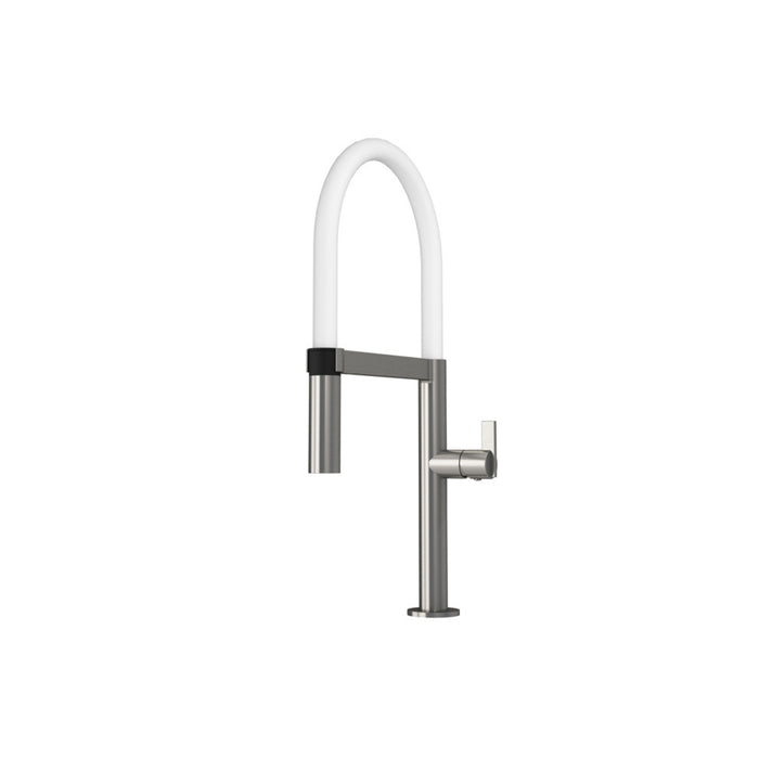 Kitchen faucet, White flexible spout, Nina Collection