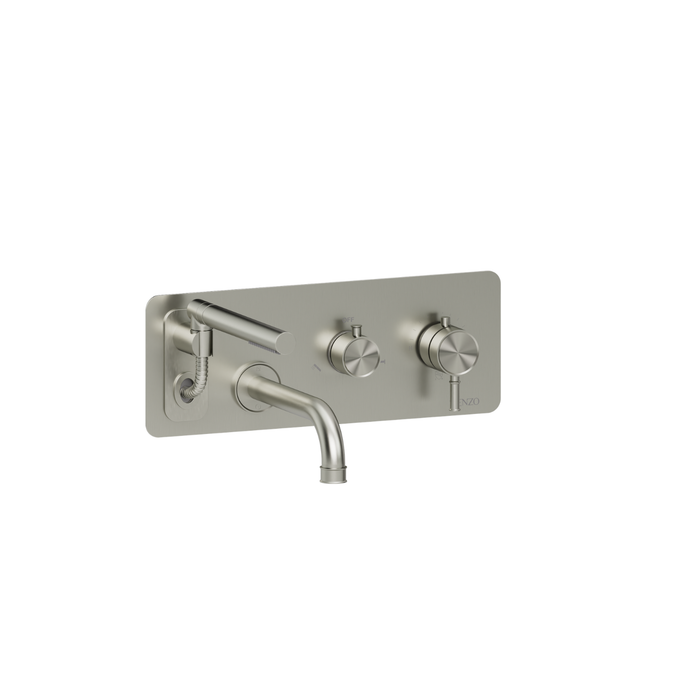 Wall-mounted bath faucet with retractable hose Alyss Collection