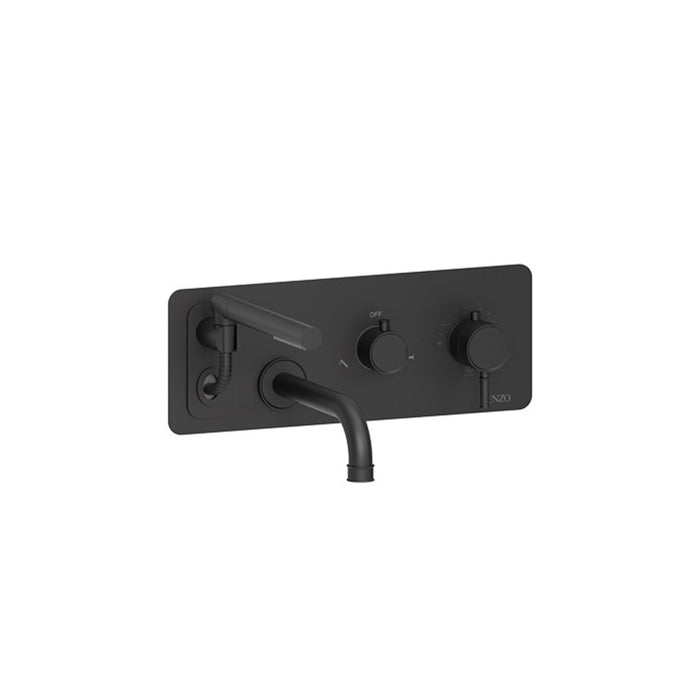 Wall-mounted bath faucet with retractable hose Alyss Collection