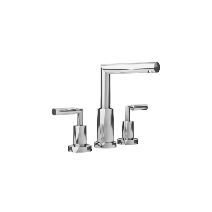 Ensemble Billie nickel brossé robinet de bain et lavabo