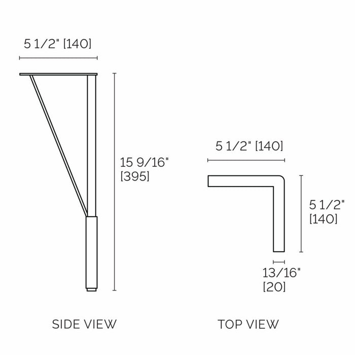Pieds de meuble-lavabo Collection Stiletto