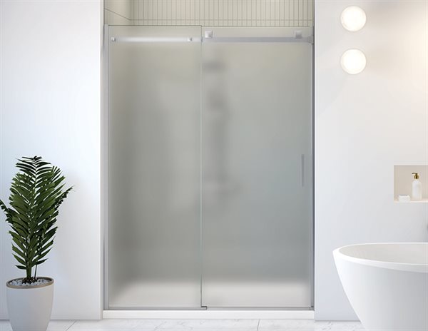 Porte de douche en alcôve 79" Verre Brume Collection Skyline