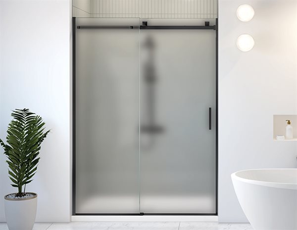 Porte de douche en alcôve 79" Verre Brume Collection Skyline