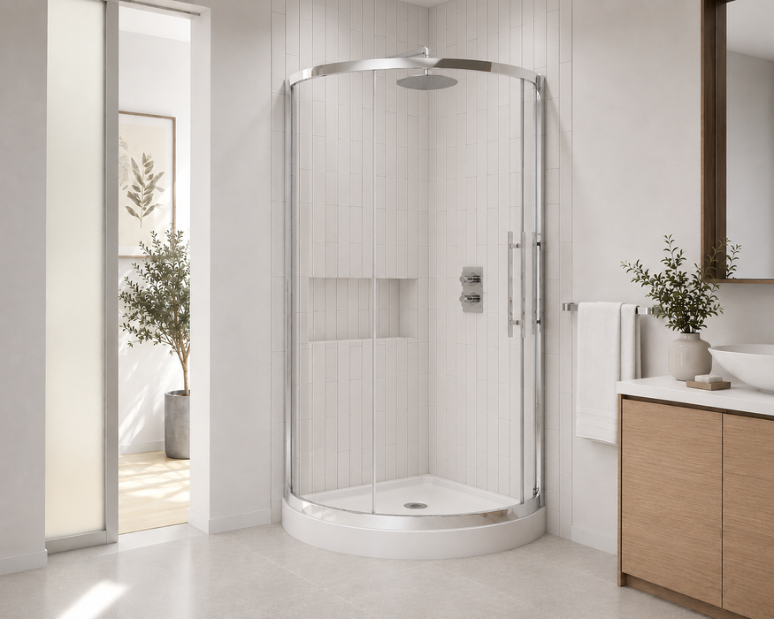 Porte de douche ronde, 36" x 75" H Collection Sorrento PROMO
