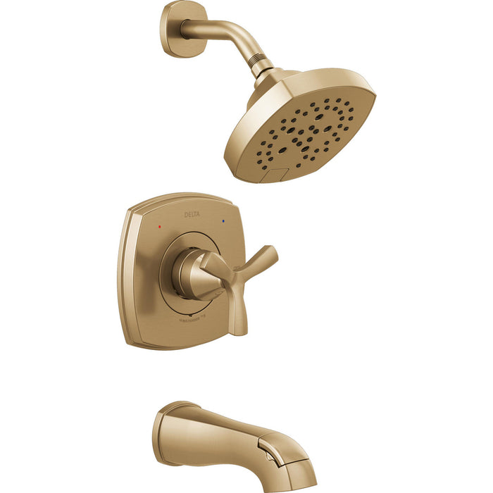 Stryke Collection 2-Function Champagne Bronze Tub and Shower Faucet Set
