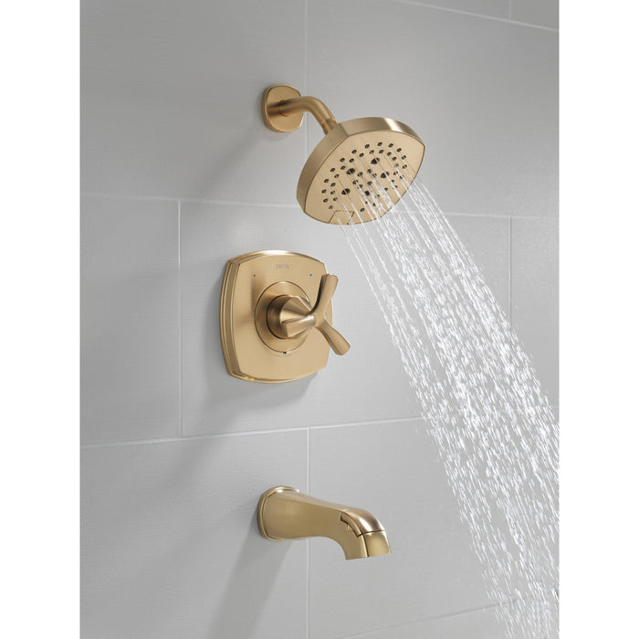 Stryke Collection 2-Function Champagne Bronze Tub and Shower Faucet Set