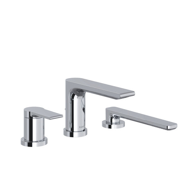 3-Piece Chrome Bathtub Faucet Fresk Collection 