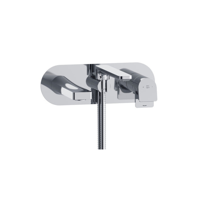 Wall-mounted bath faucet with hand shower Ode Collection