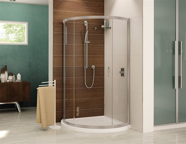 Duo set of base and shower door Capri collection 32" X 32" X 70H"