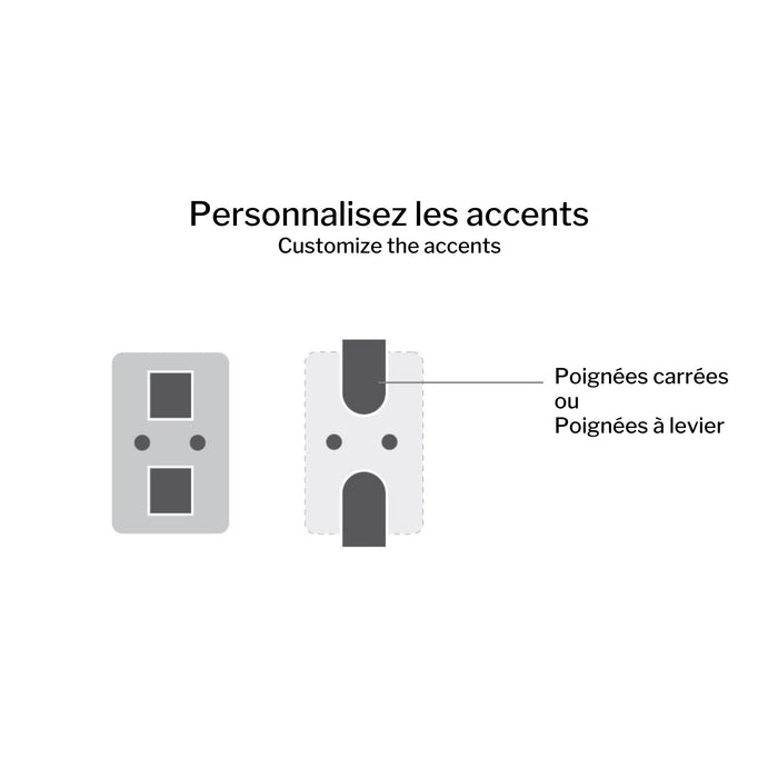 Ensemble de robinet de douche Carré Collection UMIX