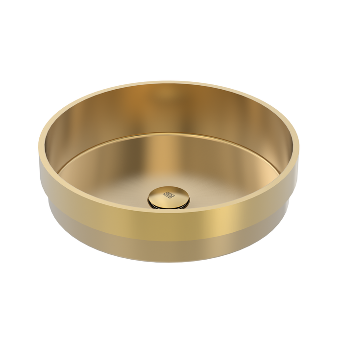 16" Semi-Recessed Round Lavatory Vanity PearlArc Collection