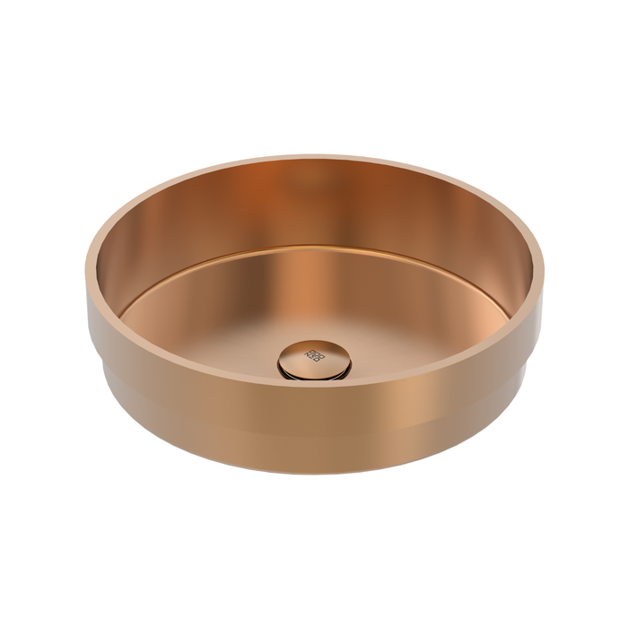 16" Semi-Recessed Round Lavatory Vanity PearlArc Collection