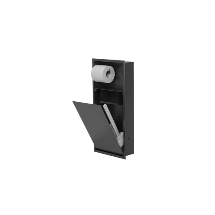 Zvelt 24 x 10.5 in. wall-mounted toilet niche with integrated storage