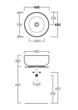 Countertop basin – Balloon Collection
