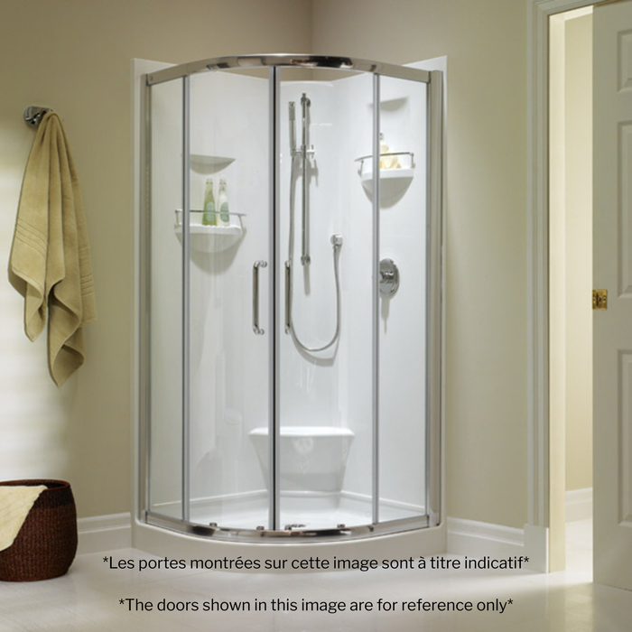 Cabine de douche néo-ronde 36" Neptune