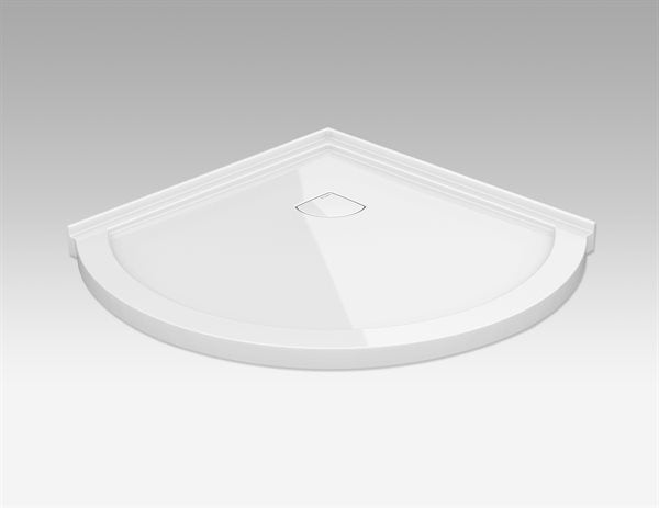 Base de douche en coin Collection ARC ALB