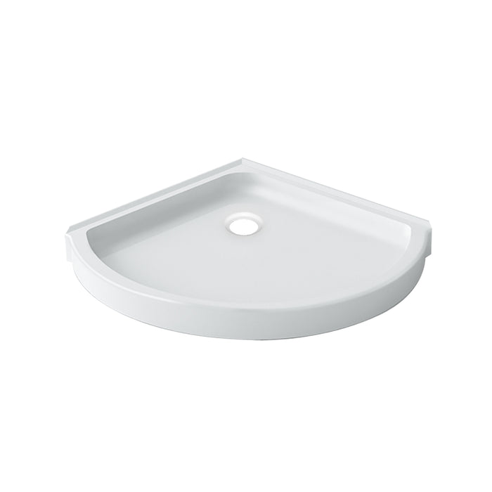 Base de douche ronde en coin 36 x 36
