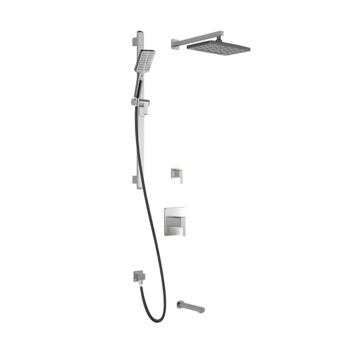 Ensemble de bain/douche Chrome/Noir Collection GRAFIK TD3-PREMIA