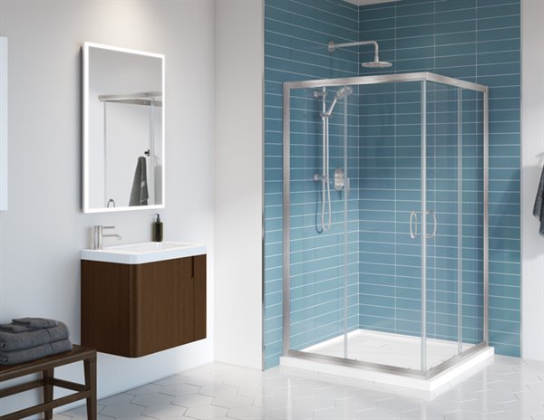 Capri Collection 72" Square Shower Door
